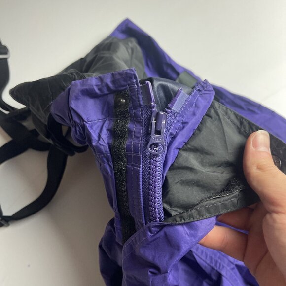 VTG Gore-Tex Bibs snowpants chlorophylle CANADA MADE Men Sz S 90s Purple Retro - Picture 10 of 16